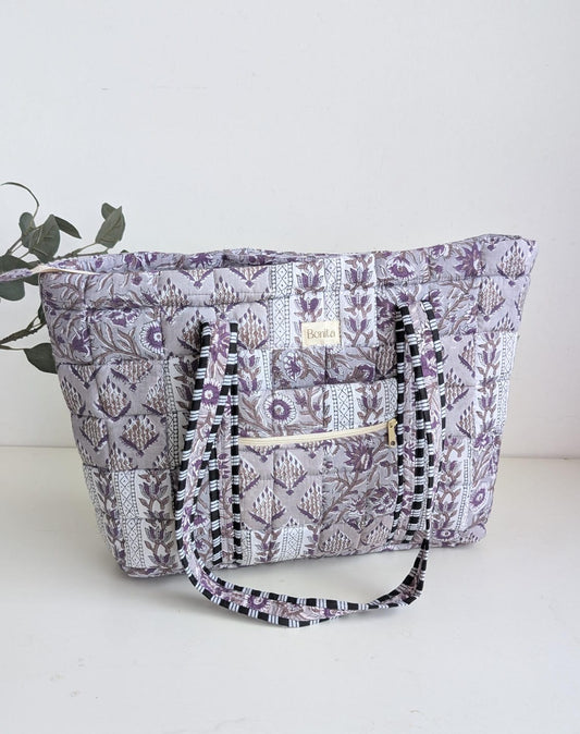Bonita Patchwork Quilted Multi Tote Bag
