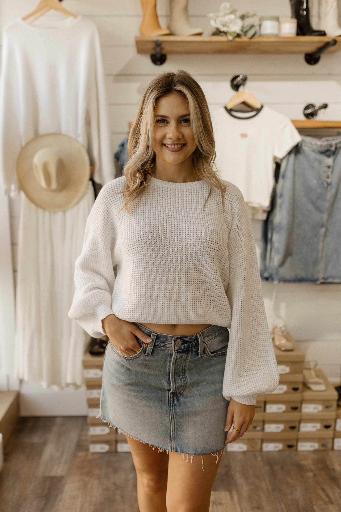 Icon Light Denim | Skirt