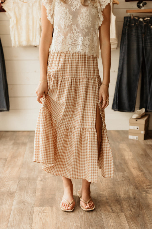 Tiered Midi | Skirt
