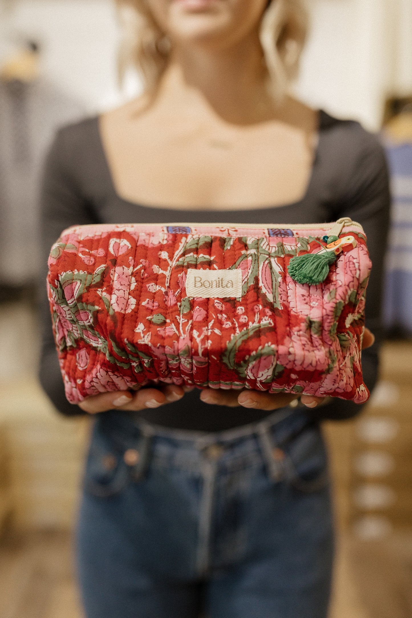 Bonita Quilted MED Cosmetic Bags