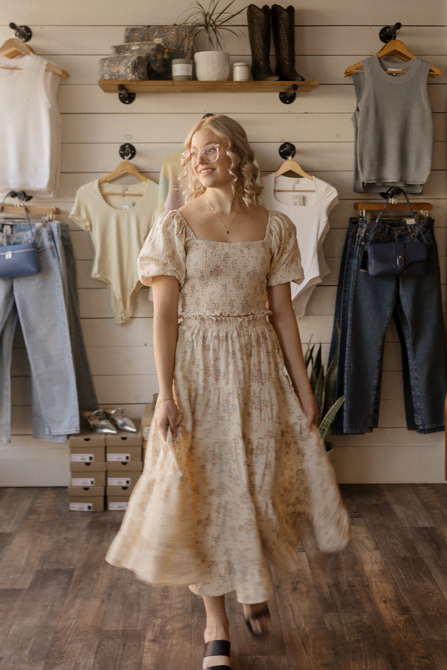 Citrus Grove | Tiered Maxi Skirt