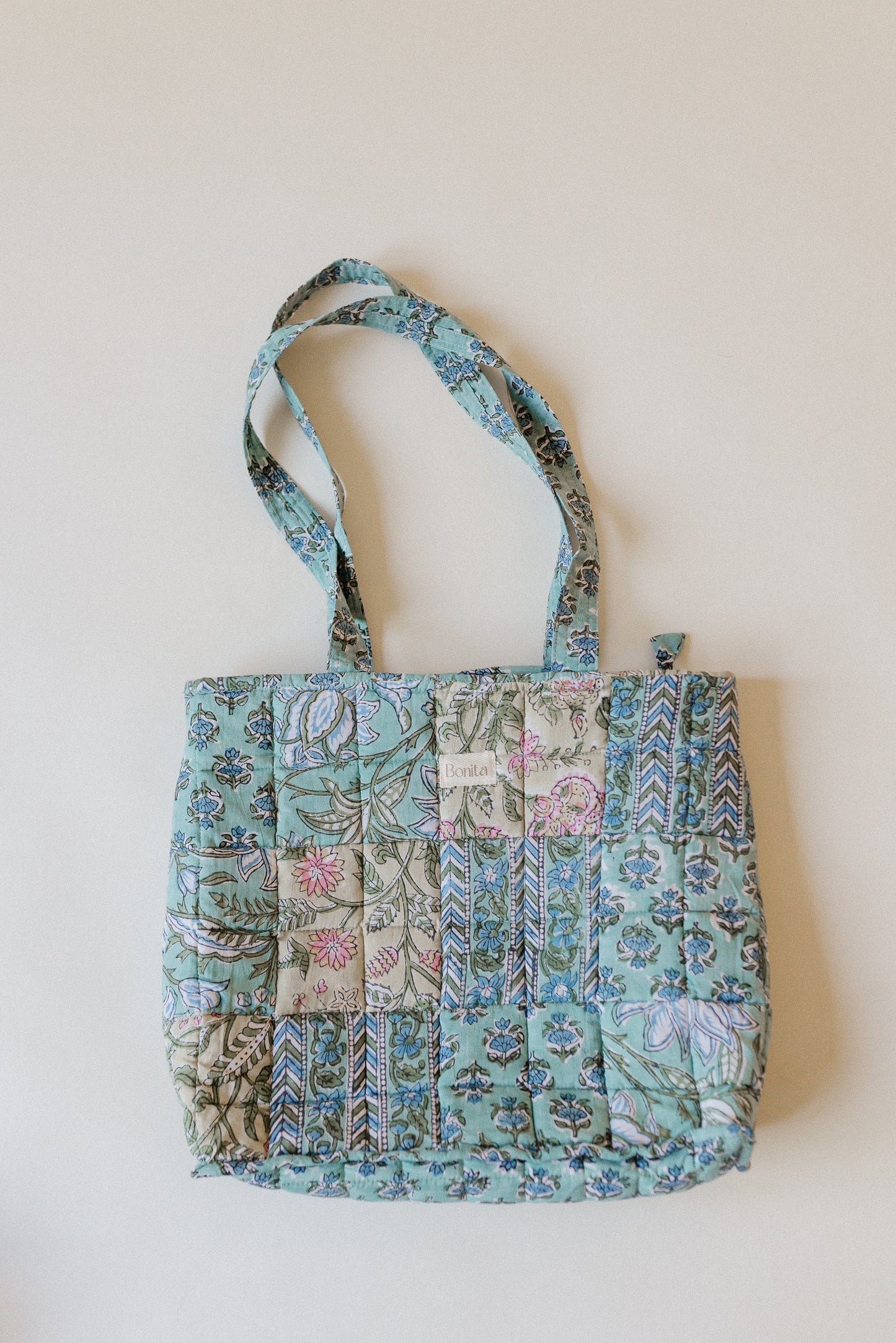 Bonita Patchwork Quilted Mini Tote Bag