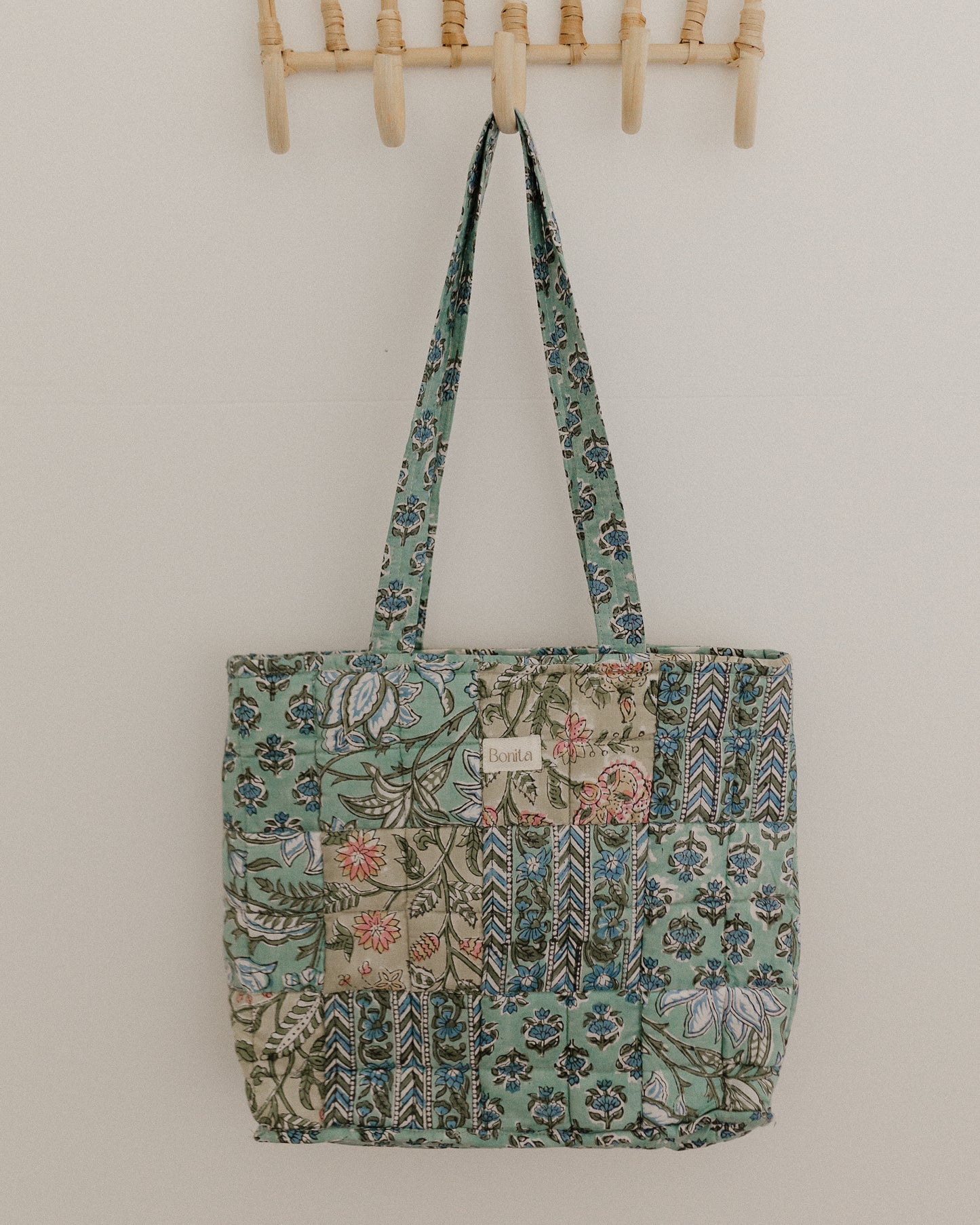 Bonita Patchwork Quilted Mini Tote Bag