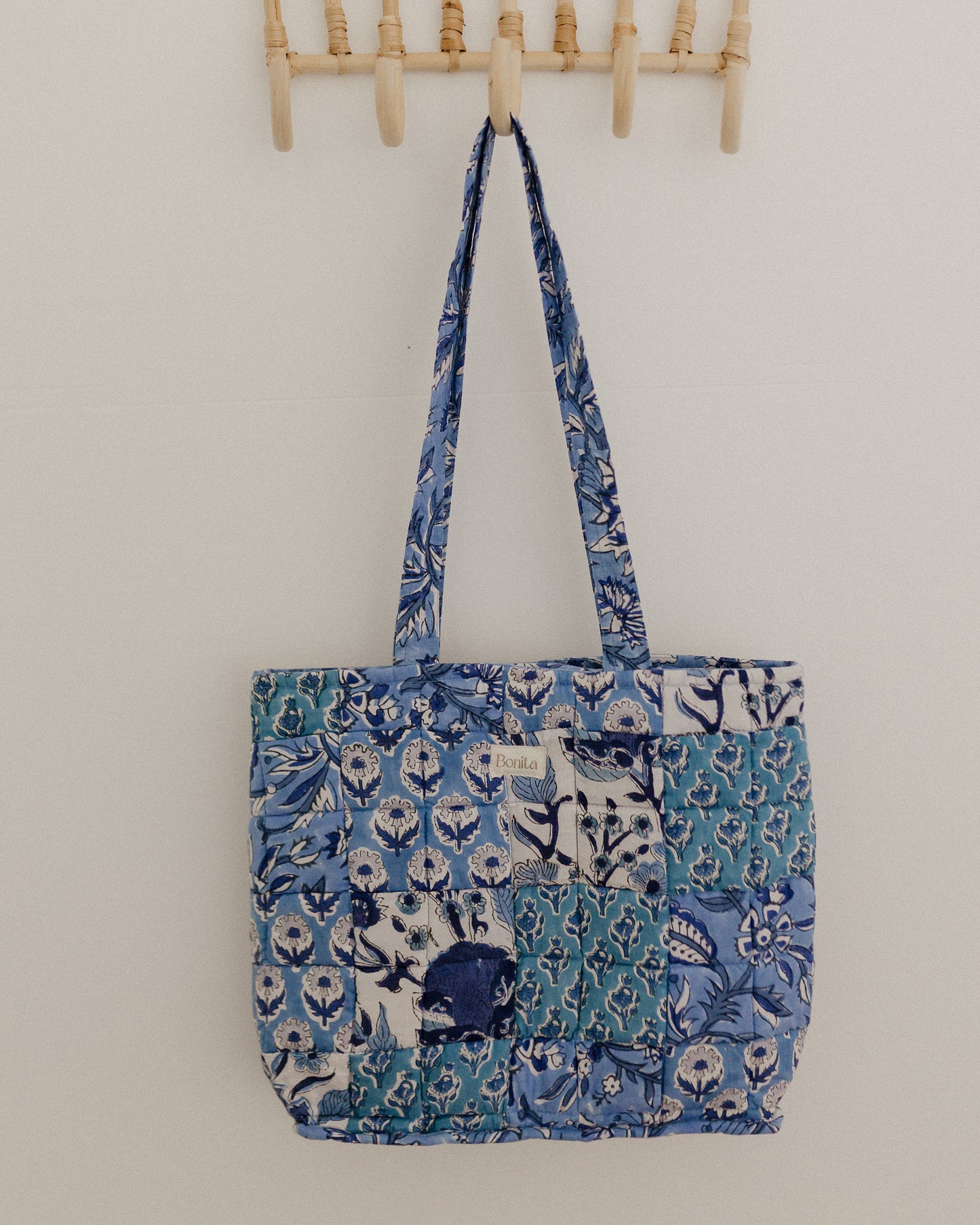 Bonita Patchwork Quilted Mini Tote Bag