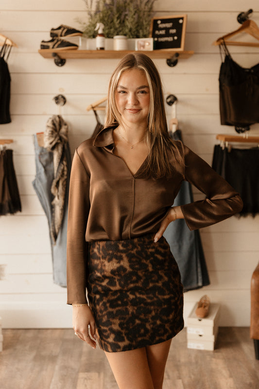Jayme | Leopard Mini Skirt