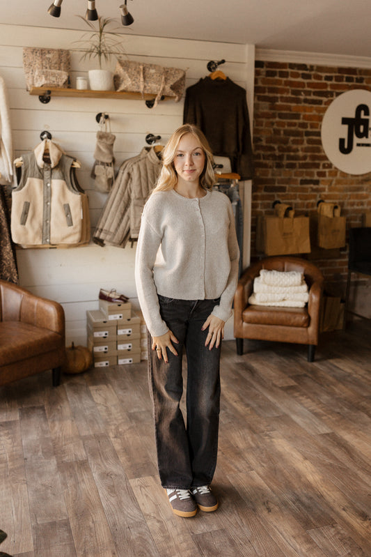 Bella | Crewneck Cardigan