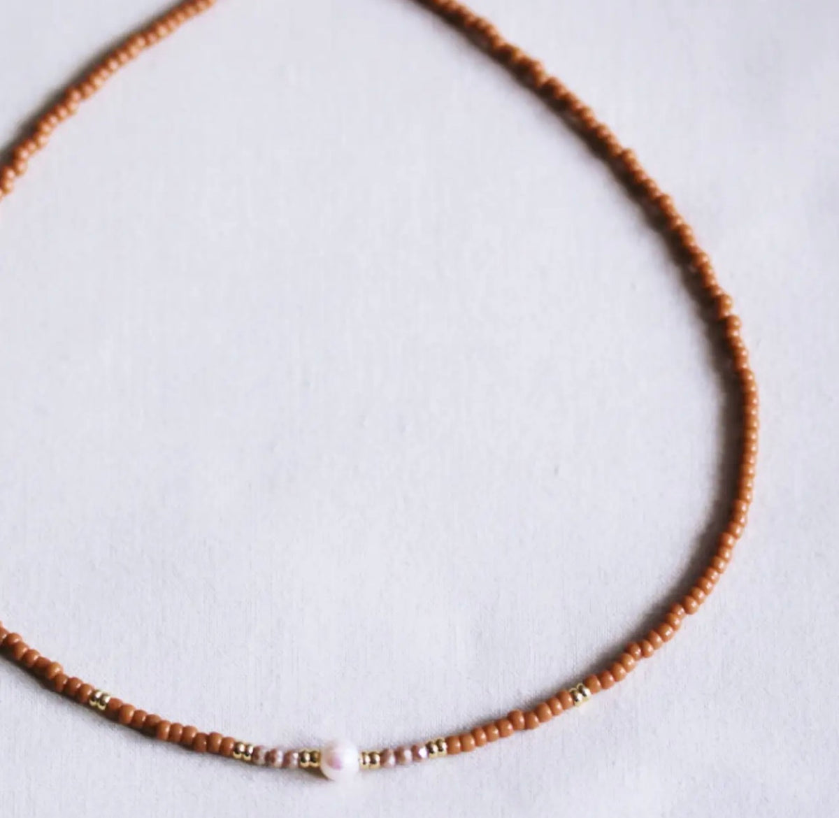 Caramel Kiss Beaded | Necklace