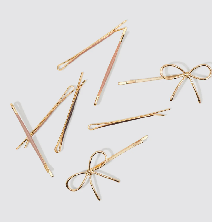 Metal Cloud & Bow | Bobby Pins