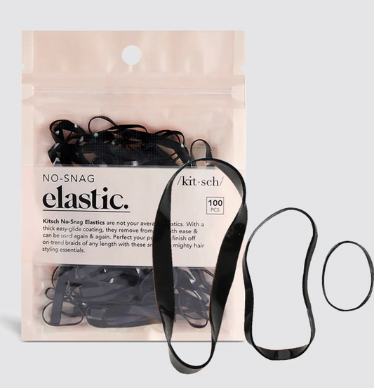 100 Black No Snag | Hair Elastics
