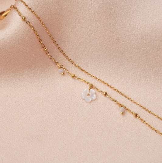 Mother of Pearl Flower | Bracelet