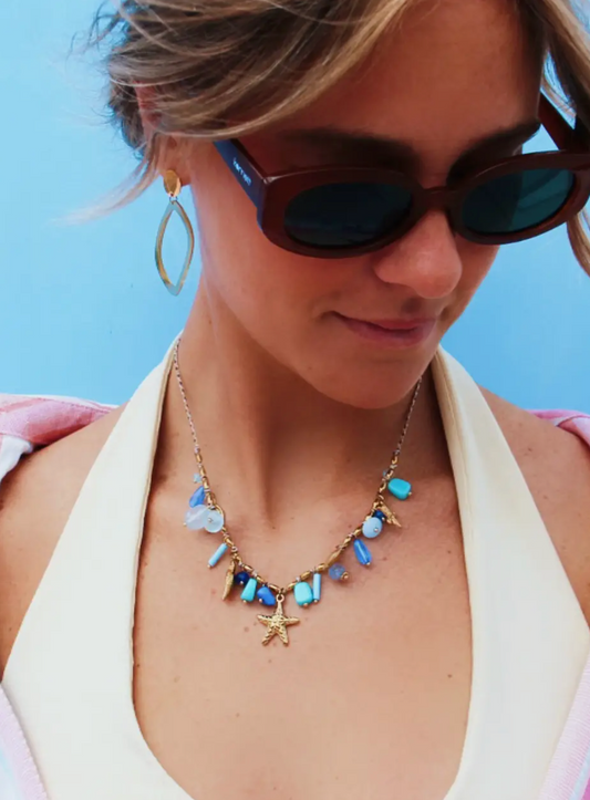 Blue Tidal | Charm Necklace