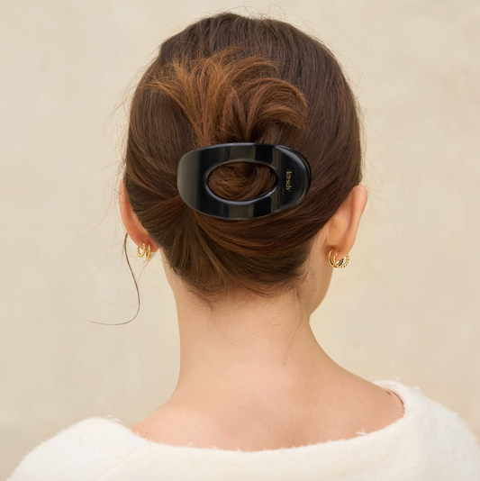 Black Flat Cloud Clip | Medium