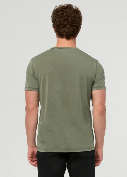 Pima Cotton Pocket Tee | Washed Kelp