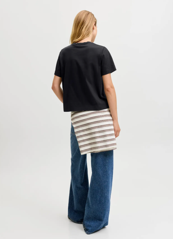 Sophia | Boxy Tee Black