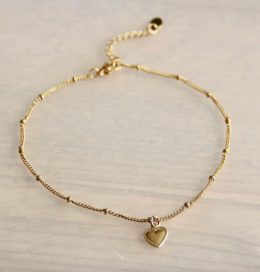 Mini Heart Anklet