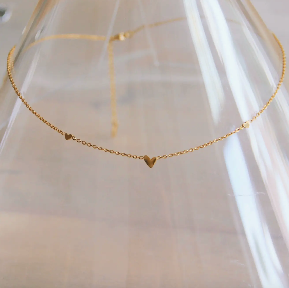 3 Gold Heart | Necklace