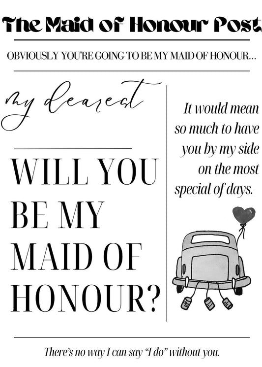 Maid of Honour | Card