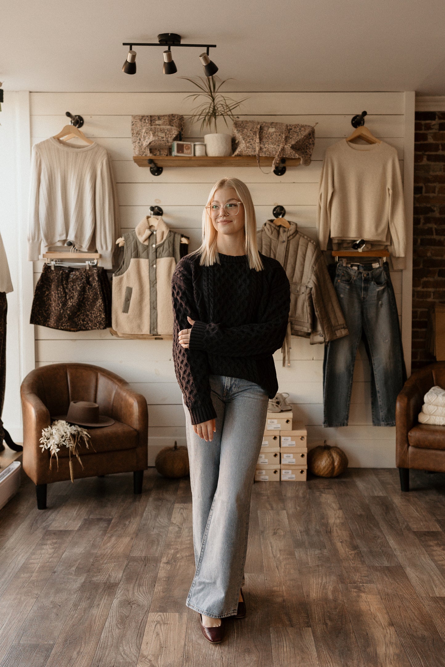 Irish Cable Knit | Sweater (navy)