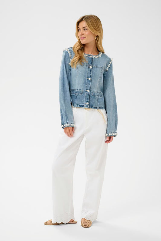 Sio | Pearl Denim Jacket