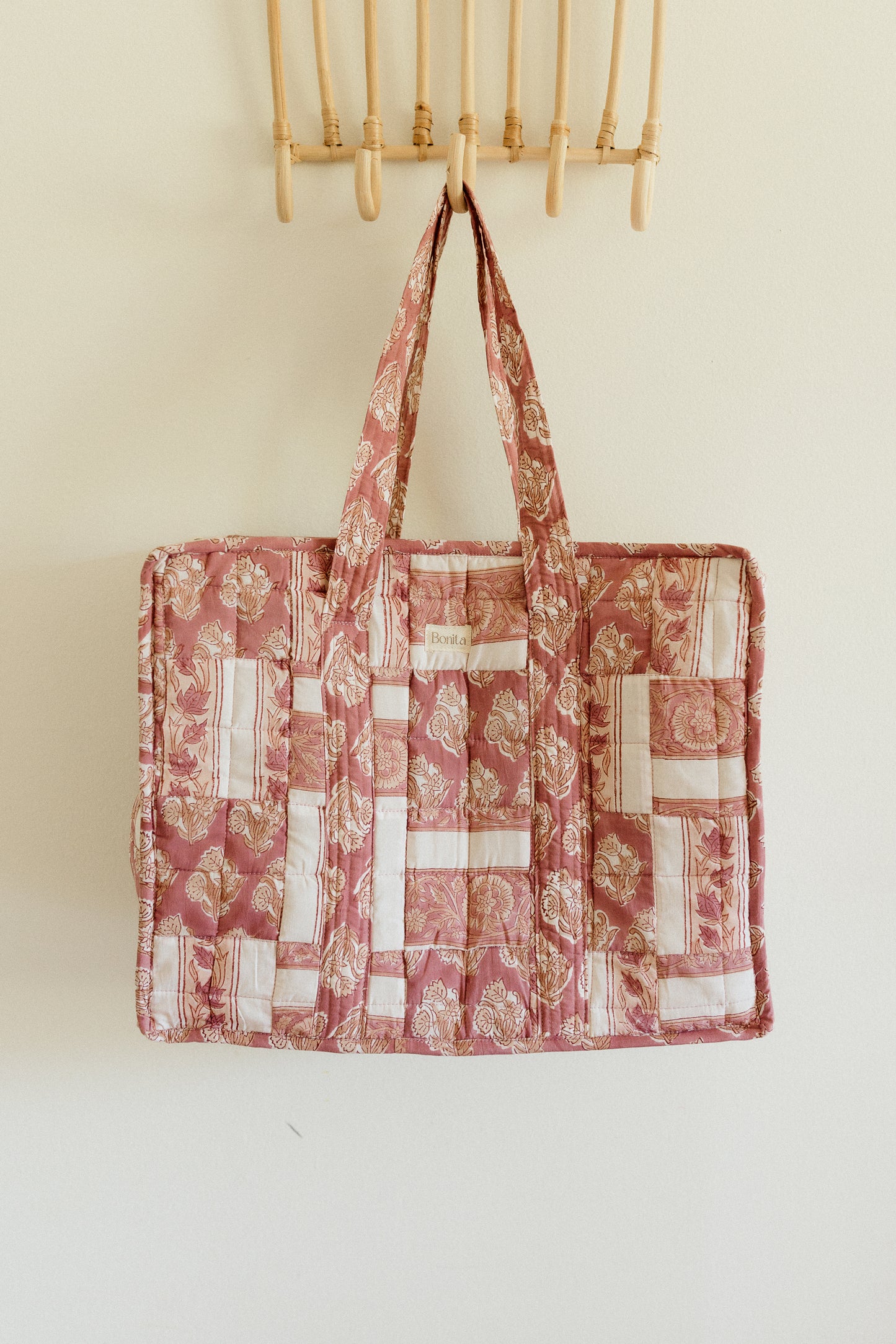Bonita Patchwork Quilted XL Tote Bag