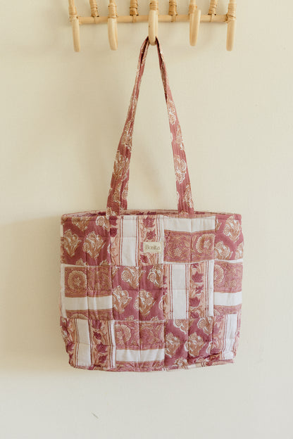 Bonita Patchwork Quilted Mini Tote Bag