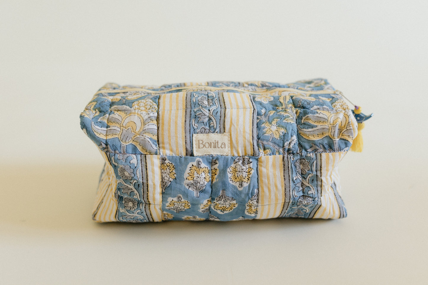 Bonita Patchwork Quilted MED Cosmetic Bag