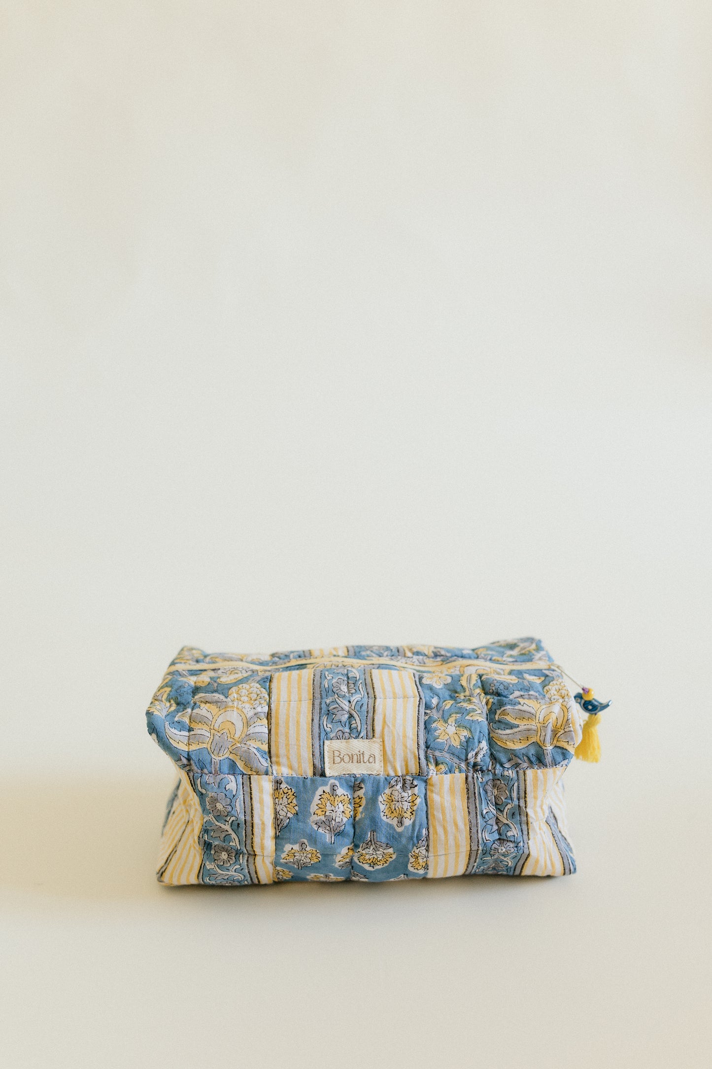 Bonita Patchwork Quilted MED Cosmetic Bag