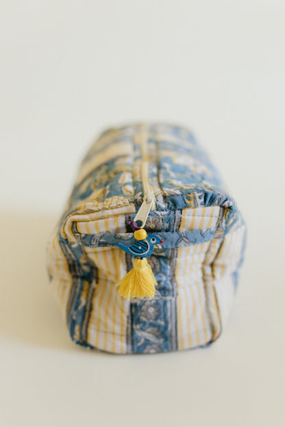 Bonita Patchwork Quilted MED Cosmetic Bag