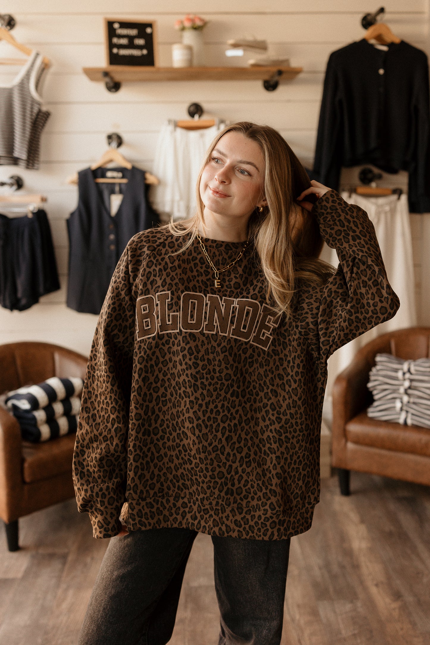 Varsity | Crewneck: Blonde + Brunette