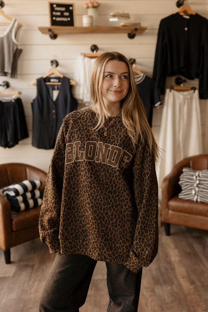 Varsity | Crewneck: Blonde + Brunette
