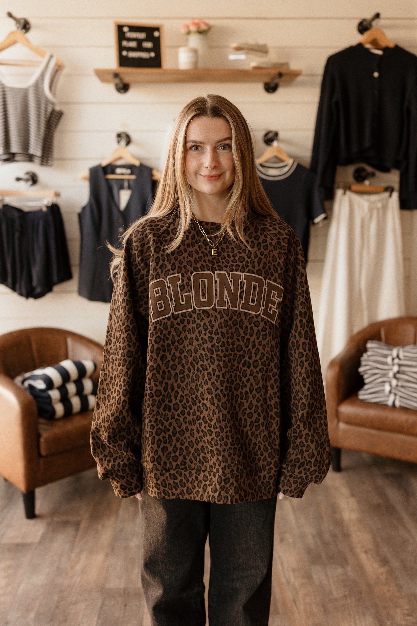 Varsity | Crewneck: Blonde + Brunette