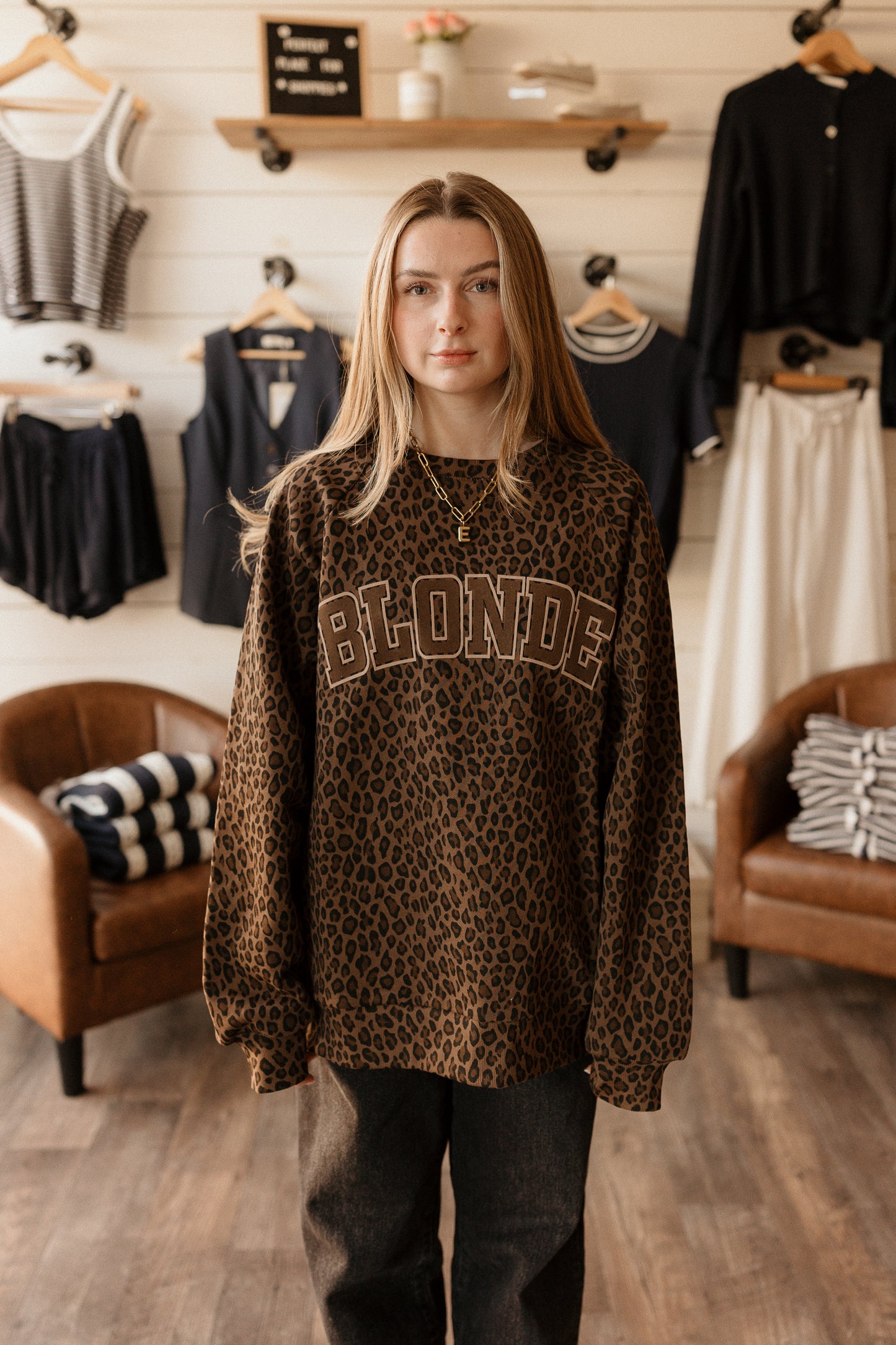 Varsity | Crewneck: Blonde + Brunette