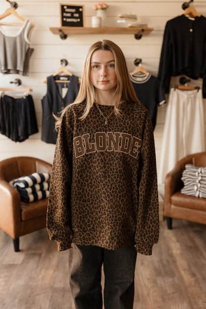Varsity | Crewneck: Blonde + Brunette