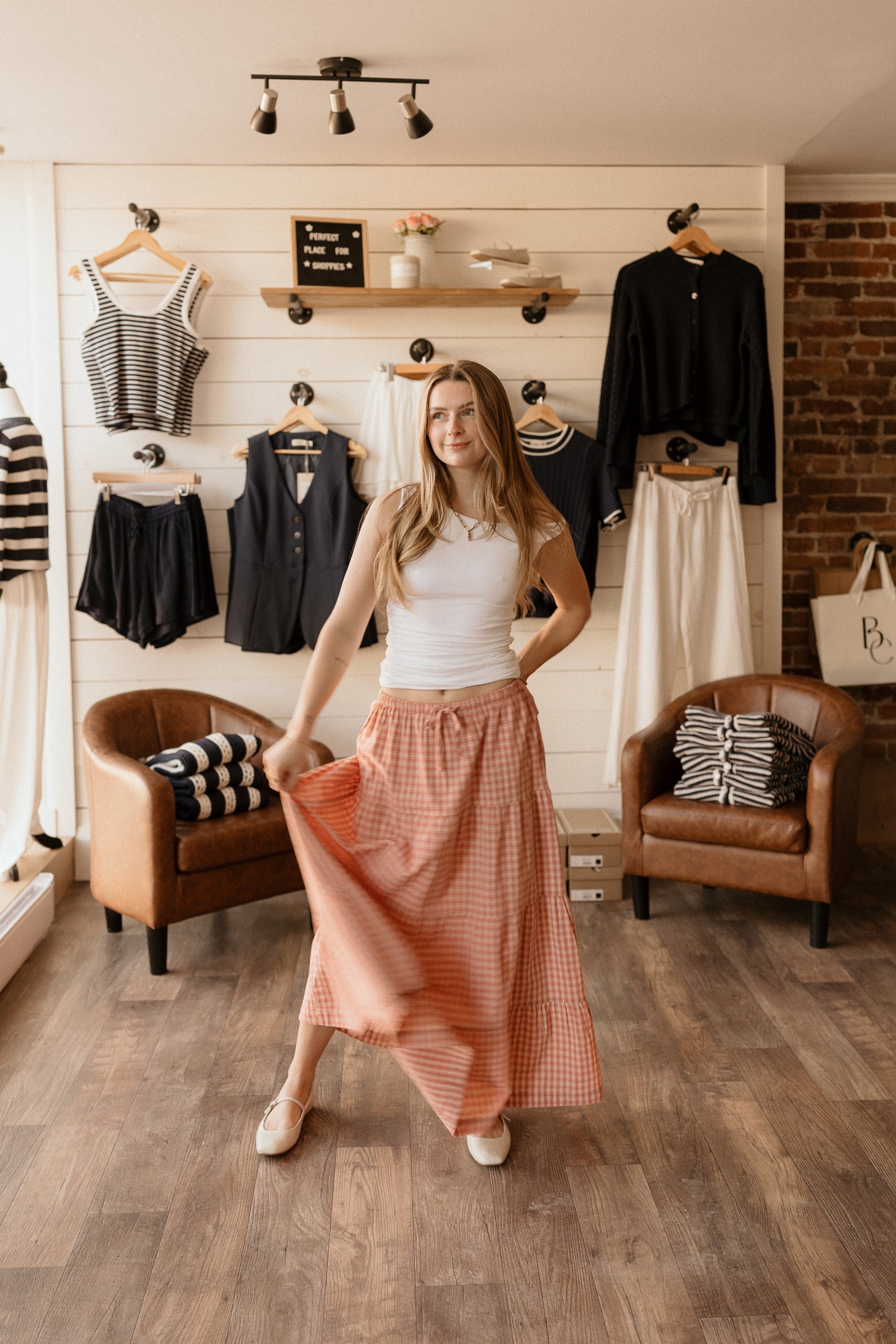 Kirra | Checked Skirt