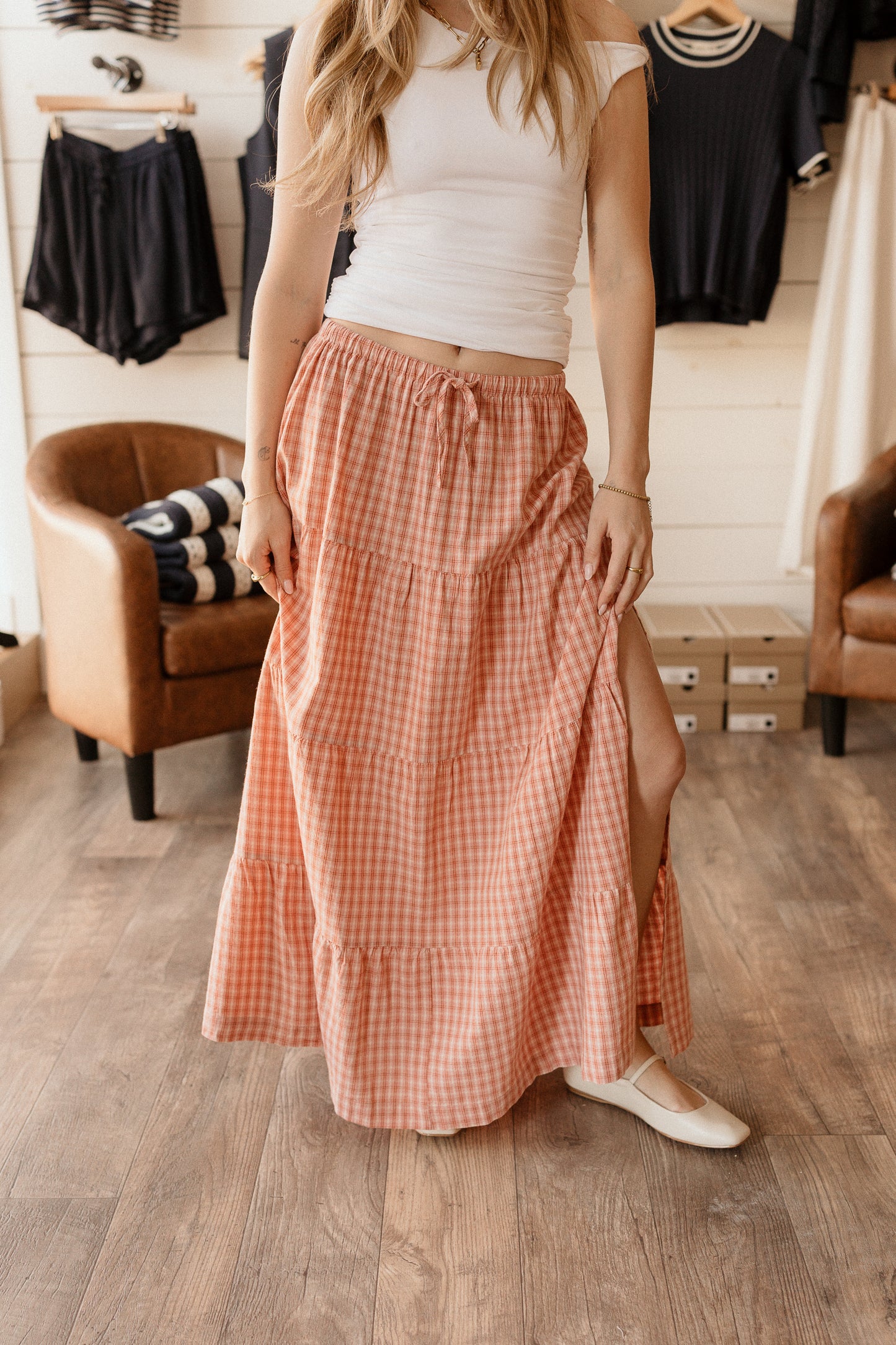 Kirra | Checked Skirt