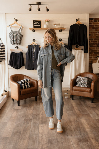 Shania Jacket | Vintage Blue
