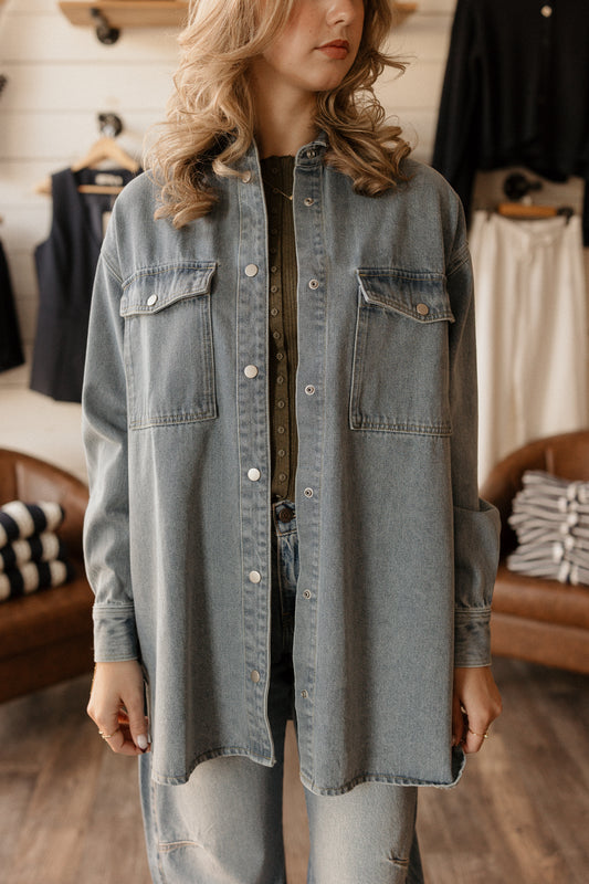 Shania Jacket | Vintage Blue