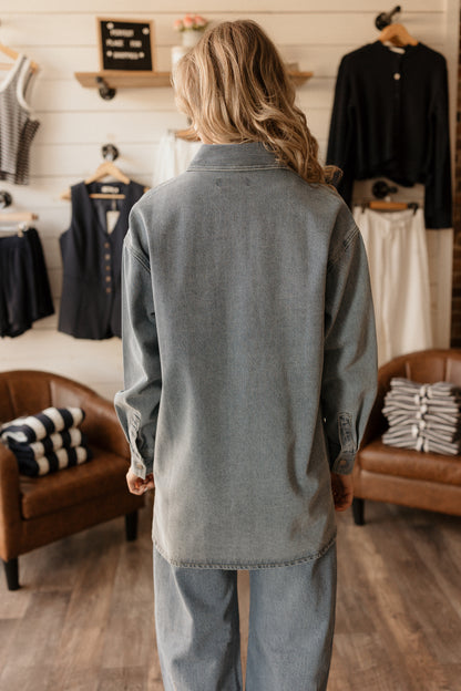 Shania Jacket | Vintage Blue