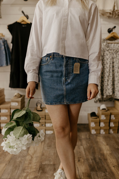 Icon Dark Denim Skirt | Levi's