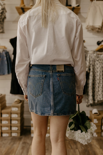 Icon Dark Denim Skirt | Levi's