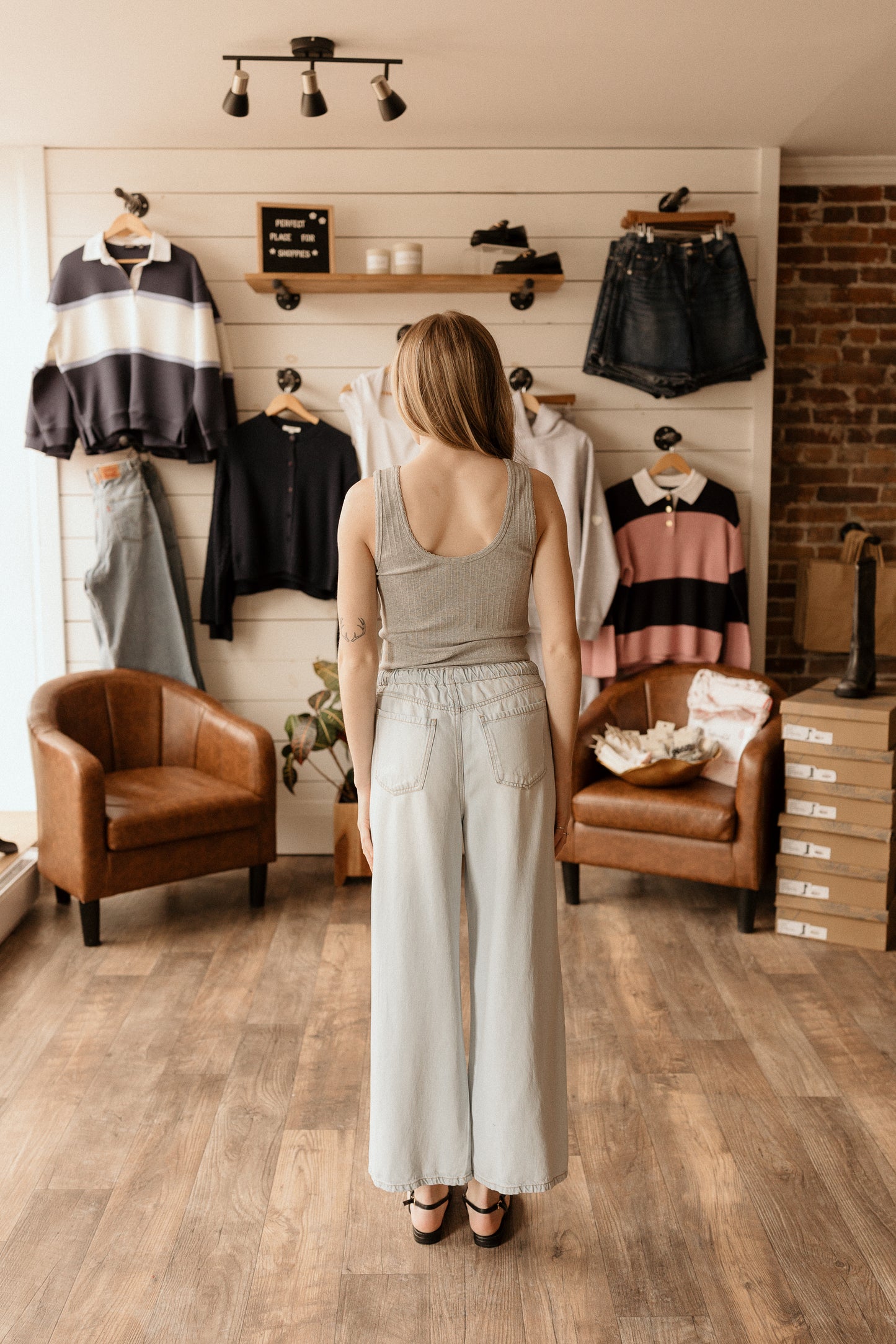 Lounge Denim Cropped | Pant