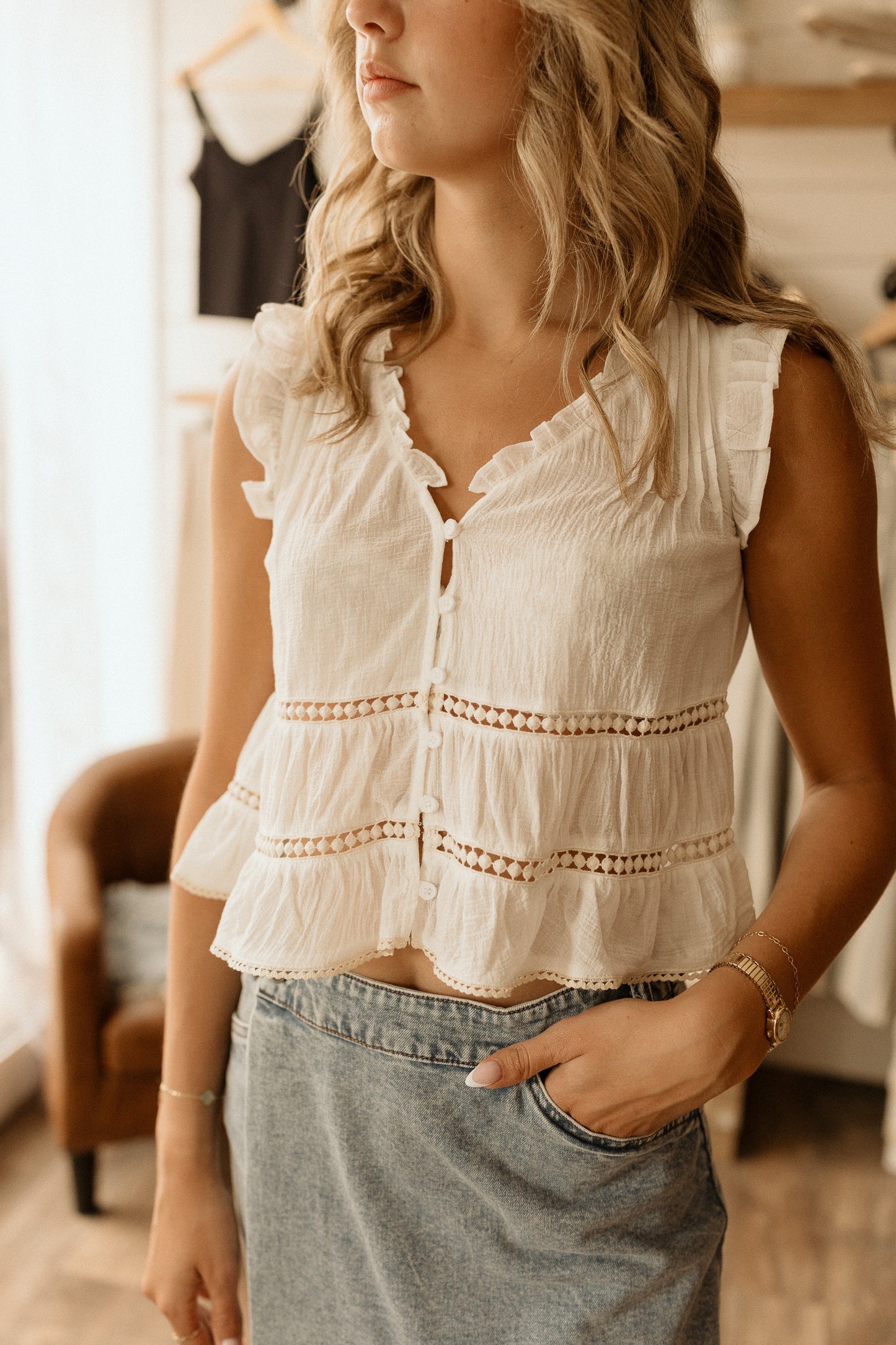 Rosabelle | Ruffle Top