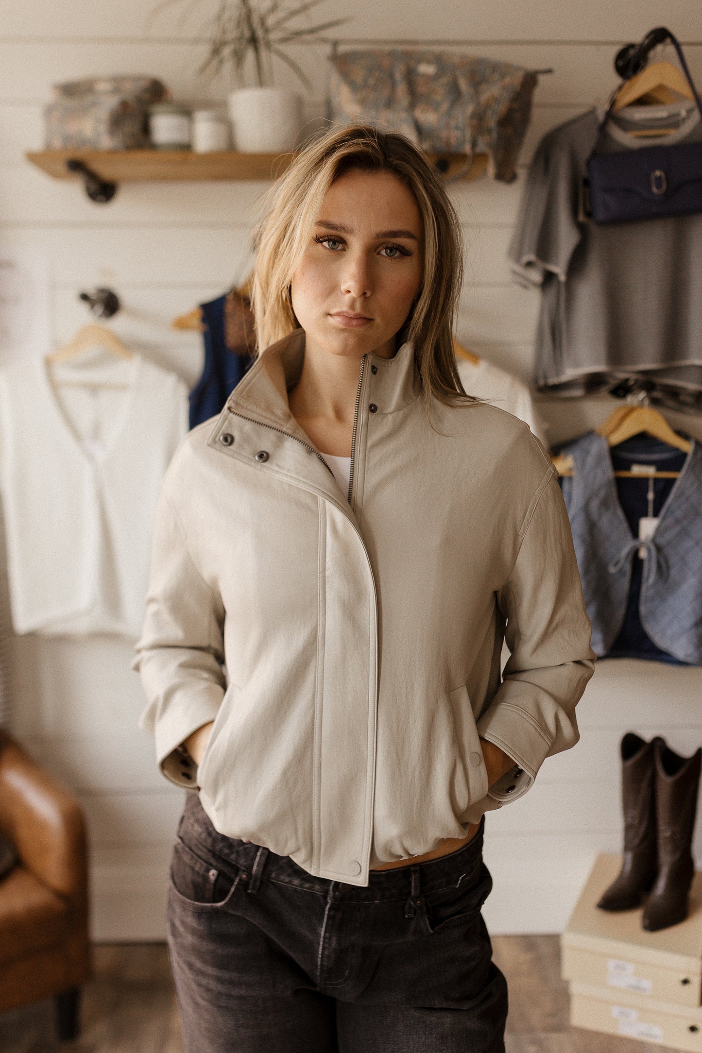 Sherri Faux Leather | Jacket