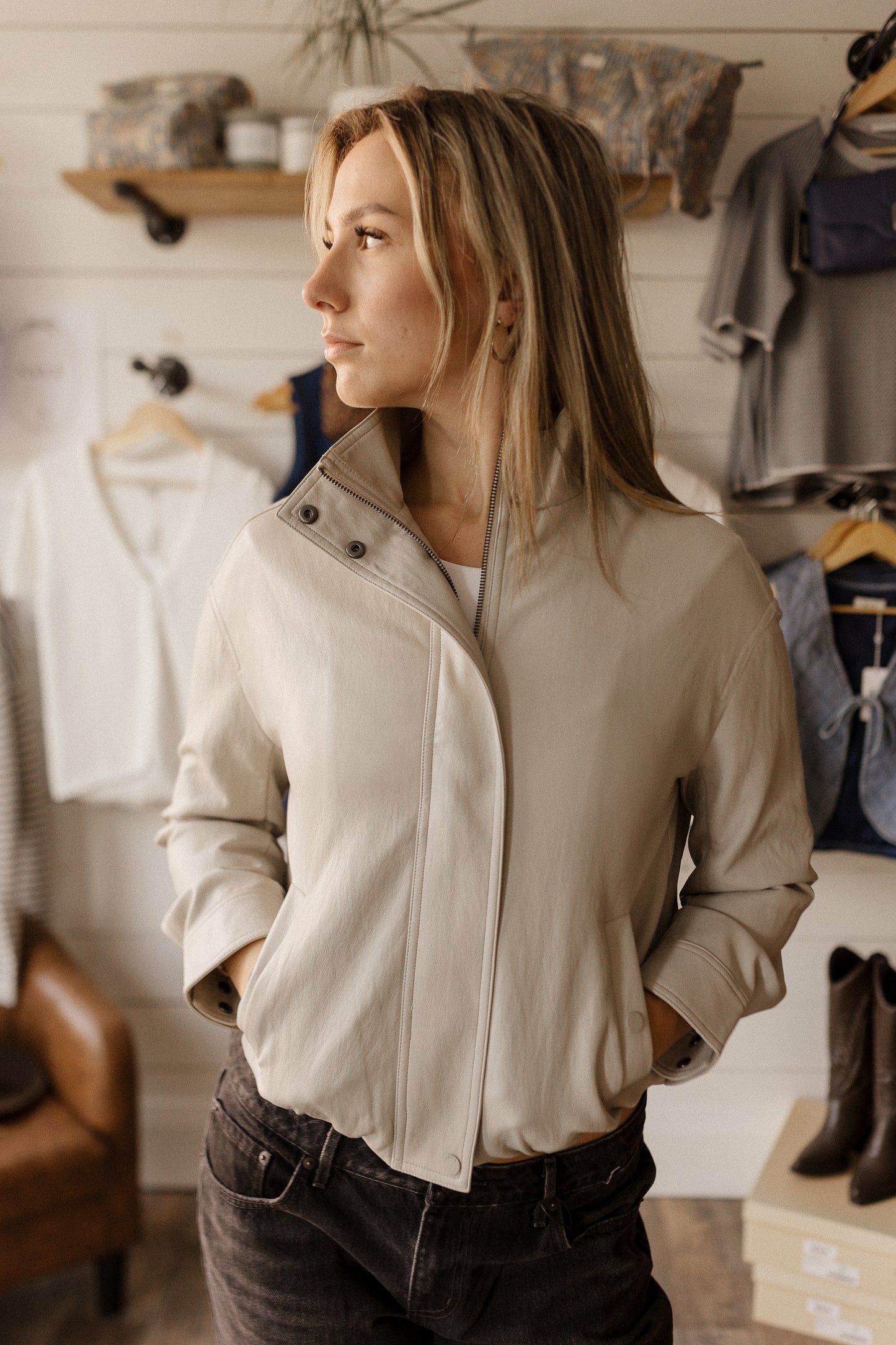 Sherri Faux Leather | Jacket