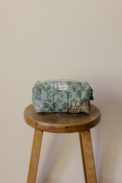 Bonita Patchwork Quilted LRG Cosmetic Bag