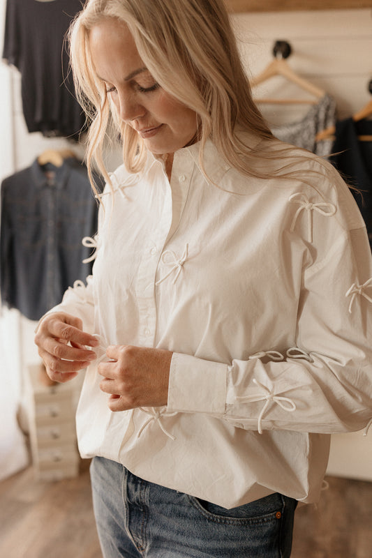 Natalie | Bow Shirt
