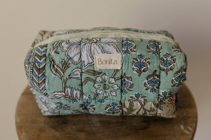 Bonita Patchwork Quilted LRG Cosmetic Bag