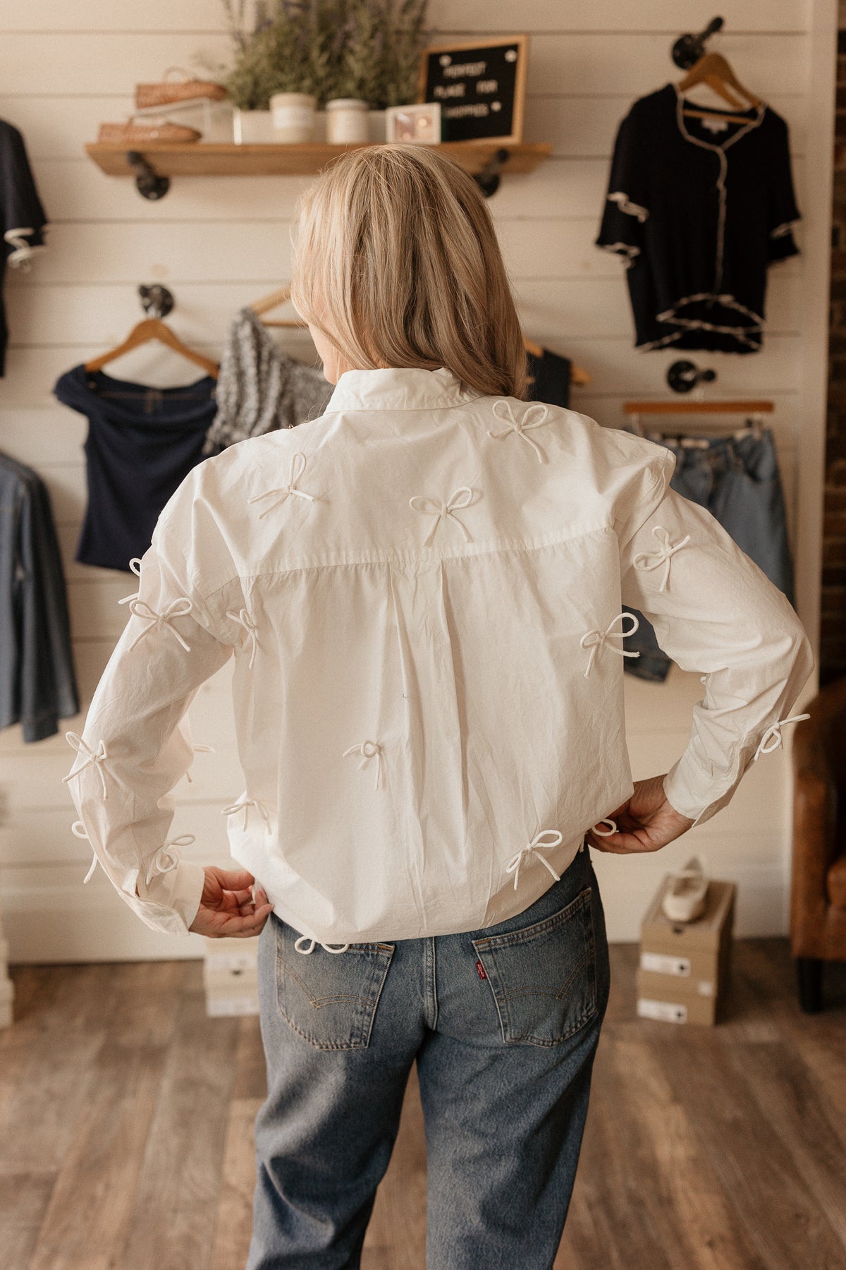 Natalie | Bow Shirt
