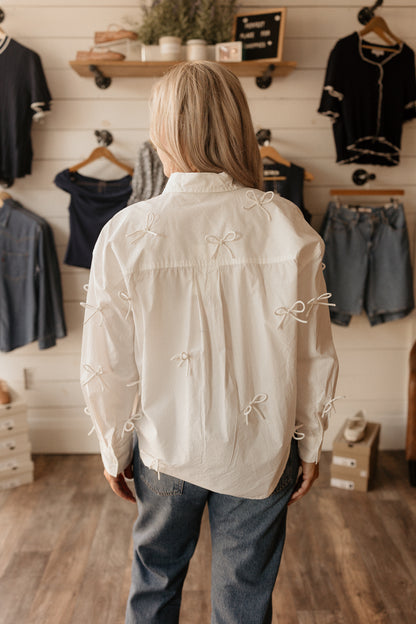Natalie | Bow Shirt