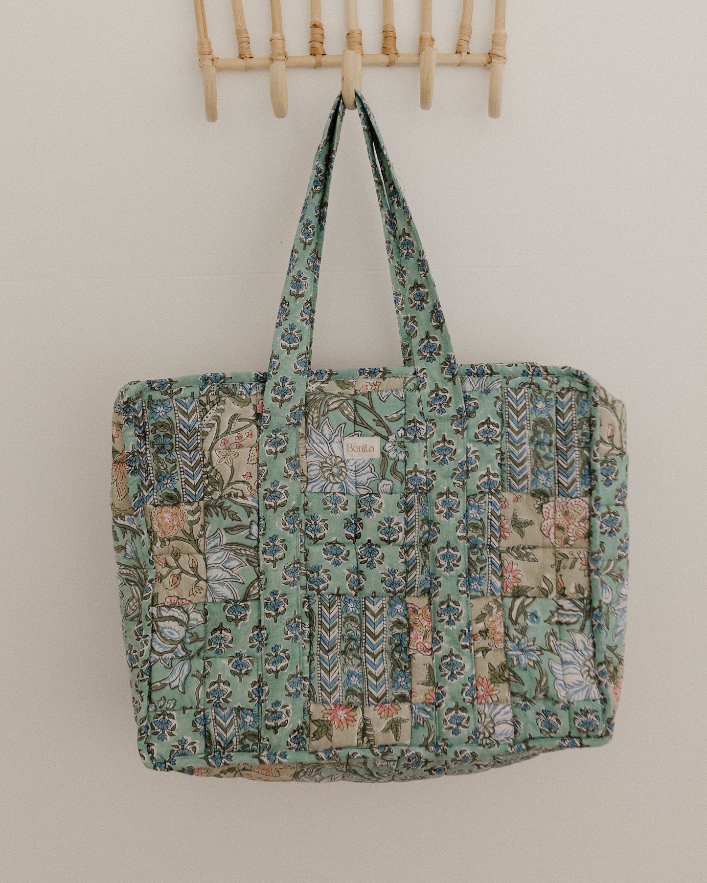 Bonita Patchwork Quilted XL Tote Bag